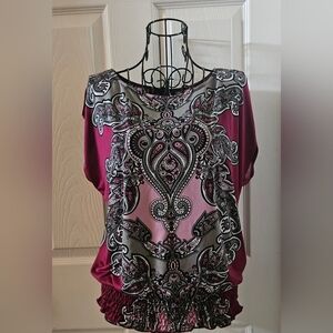 Heart Soul Capped Sleeve Blouse